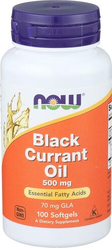 Now Foods Black Currant Oil 500 milligrams - 100 softgels (Pack of 2) in Saudi Arabia