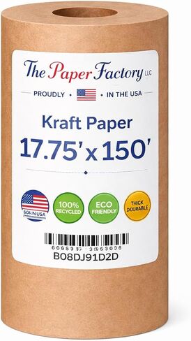 Industrial Grade Paper for Moving & Packing | Shipping, Gift Wrapping, Arts, Crafts & Table Settings | Recycled Kraft Paper Roll | 24 inches x 200 feet | by Paper Pros in Saudi Arabia