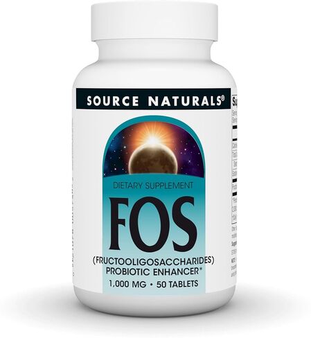 Source Naturals FOS 1000 mg Fructooligosaccharides Probiotic Enhancer - 50 Tablets in Saudi Arabia