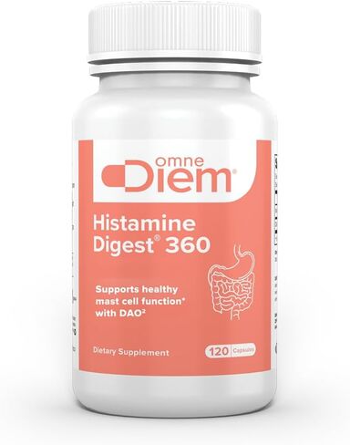 Omne Diem Histamine Digest DAO 20,000 HDU - 60 كبسولة - إنزيم تحييد الهستامين - تخفيف عدم تحمل الهستامين مع ديامين أوكسيديز in Saudi Arabia