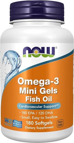 NOW Supplements, Tri-3D Omega™, Triglyceride Form of Omega-3 Fish Oil + Vitamin D-3, Molecularly Distilled, 90 Softgels in Saudi Arabia