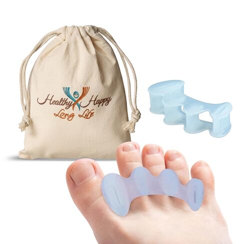 Toe Separators to Correct Your Toes, Toe Spacers to Support Foot Fitness and Balance, Durable, Spreaders for Hammertoes, Bunions (Bundle Soft & Firm) in Saudi Arabia