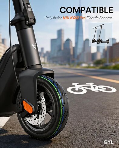 Gyl 10x2.30-6.5 "الإطارات الخالية من الفراغات لـ NIU KQI2 Pro Electric Scooter ، إطار أمامي/خلفي ببديل 10 بوصات ، غير قاطع ، دليل على الانفجار ، دائم in Kuwait