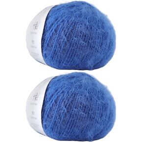Snowbaby Wool Acrylic Blend Long Pile Yarn,(Worsted) Warm and Luxurious Fuzzy Yarn for Knitting and Crocheting DIY Hats Scarves Sweaters, 2 * 3.52oz/100g 207yds(02-Wheat) in Kuwait