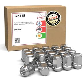 Wheel Accessories Parts Set of 20 1.38in 3/4 Hex Lug Nut Closed End Bulge Acorn (20, M12x1.5, Red) Aftermarket Lug Nuts in Saudi Arabia