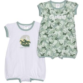 Carhartt Baby Girls' Short-sleeve Romper 2-piece Set in Saudi Arabia