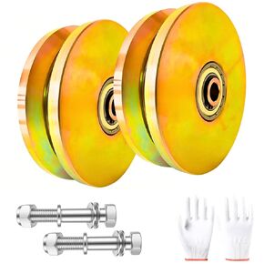 V Groove Wheel,4" Sliding Gate Wheels, Heavy Duty Slide Door Caster, Rolling Gate Wheels, 3000 lbs Max.Load. with Weldable Wheel Box. in Saudi Arabia