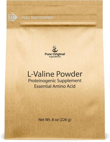 PURE ORIGINAL INGREDIENTS L-Valine (8 oz) Essential Amino Acid Supplement Powder in Saudi Arabia
