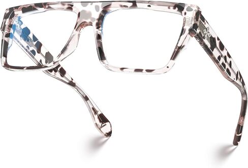 VISOONE Square Full Rim Blue Light Blocking Glasses Large Fashion Computer Multi Colors Eyeglass Frame Women Men ALBA in Saudi Arabia