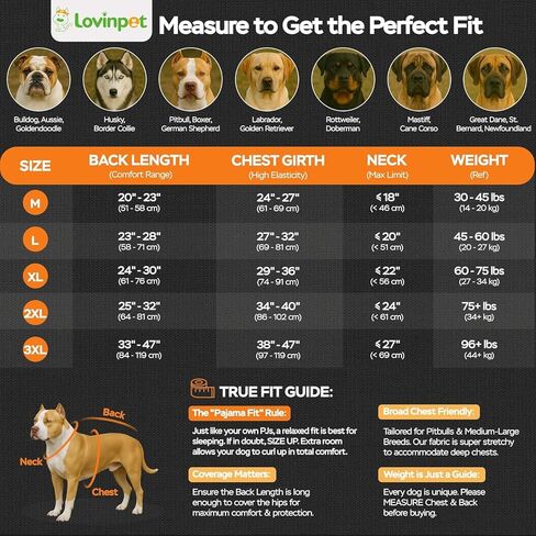 LovinPet Pets Costume, Anti Licking & Anxiety Calming Dog Clothes, Lightweight Stretchy Half Moon Mineral Prints Dog Jumpsuit for Large Dogs Pitbull Clothes Party Dog Costume M in Saudi Arabia