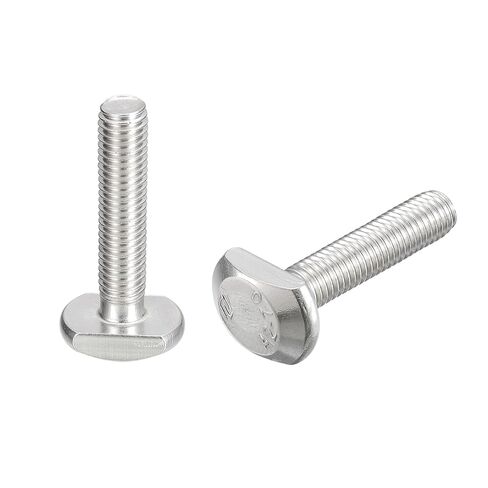 مسامير Uxcell T-Slot، 5 قطع M10x60mm T Slot، مسامير منزلقة 304 من الفولاذ المقاوم للصدأ على شكل حرف T لمسار T in Saudi Arabia