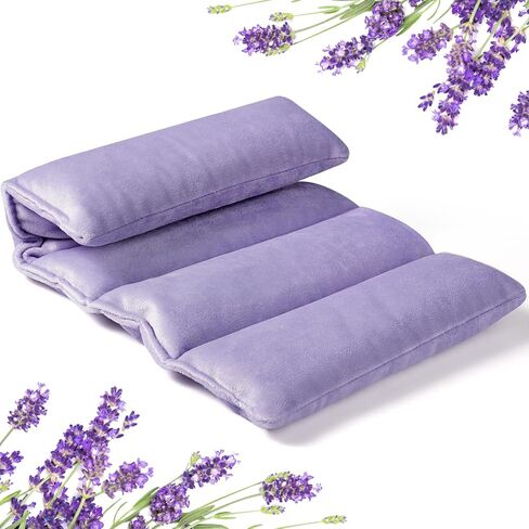 Hihealer Microwave Heating Pad, 7x12 Inch Heating Pad Microwavable for Neck and Shoulders, Cramps, Pain Relief, Lavender and Flaxseed Filled Heat Pack, Women's Self-Care Gift in Kuwait