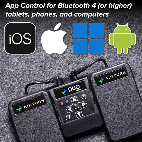 AirTurn DUO500 وحدة تحكم في تطبيق البث المباشر بدواسة بلوتوث صامتة من AirTurn DUO500 in Saudi Arabia