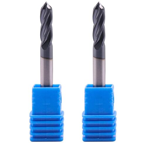 High Performance 2Pcs 1/4" 4-Flute 90 Degree Solid Carbide Drill Mill - AlTiN Coated, 90° Included Angle, 4 Flute, 1/4" Cutting diameter, 1/4" Shank diameter, 3/4" Length of Cut, 2-1/2" Overall Length in Kuwait
