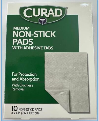 Curad Non-Stick Pads, 3 Inches X 4 Inches 10 Count in Saudi Arabia