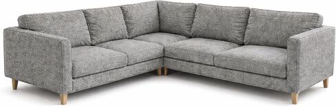 Polyester Flax Karlstad Corner Sofa Cover (2+3/3+2) Replacement, is Custom Made for IKEA Karlstad Sectional Slipcover Replacement (Polyester Flax) in Saudi Arabia