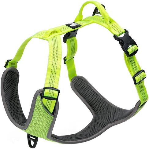TRUE LOVE Dog Harness Outdoor Adventure II Reflective Vest with 2 Leash Attachments Matching Leash and Collar Available TLH6071 Black in Saudi Arabia