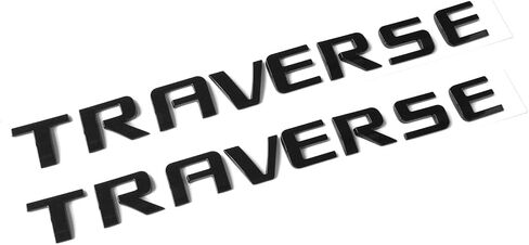 2Pack OEM Traverse Emblem Nameplate Letters 3D Logo Badge Compatible with Traverse Chrome 20896270 in Saudi Arabia