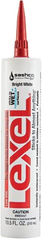 Sashco Inc 13010 2 Pack 10.5 oz. Lexel Adhesive Caulk, Clear in Saudi Arabia