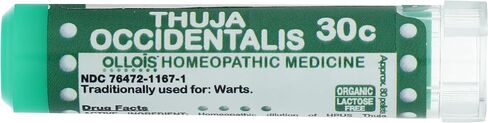 OLLOIS Thuja Occidentalis 30c, Organic, Lactose-Free Homeopathic Medicine, 80 Pellets (Pack of 1) in Saudi Arabia