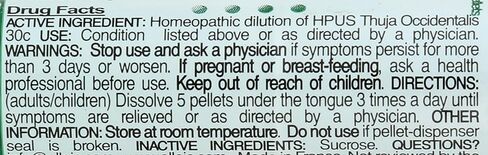 OLLOIS Thuja Occidentalis 30c, Organic, Lactose-Free Homeopathic Medicine, 80 Pellets (Pack of 1) in Saudi Arabia