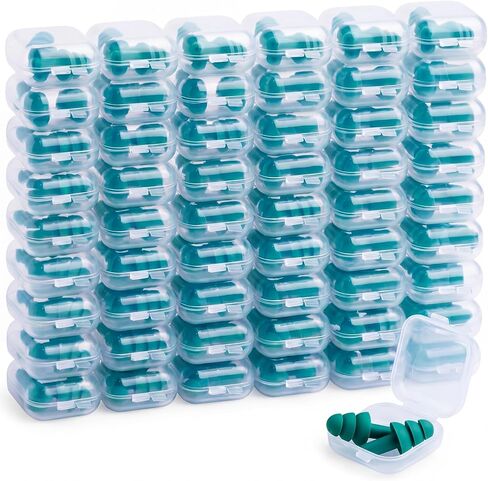 150 Pairs Silicone Ear Plugs Bulk Individually Wrapped Noise Cancelling Earplugs for Sleeping Reusable Noise Reduction Earplugs Colorful Soft Ear Plugs with Carry Case for Swimming Snoring in Kuwait