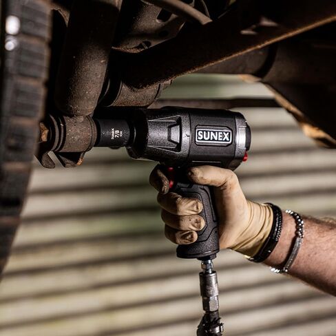 SUNEX TOOLS 2640، مجموعة مقابس تأثير محرك 1/2 بوصة، 19 قطعة، SAE، 3/8 بوصة - 1-1/2 بوصة، سبائك فولاذ Cr-Mo، تصميم زاوية نصف قطرها، علامات مزدوجة الحجم، حقيبة تخزين شديدة التحمل، يفي بمعايير ANSI in Kuwait