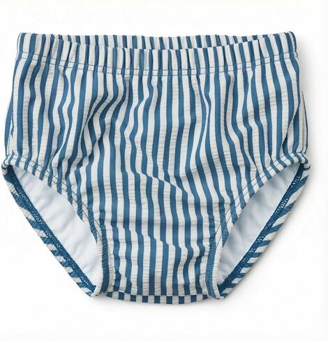 Toddler Boy & Girls Swim Diapers Washable Reusable Swimming Diapers BPA Free Swimmers SPF Seersucker Swim Pants 18-24M in Saudi Arabia