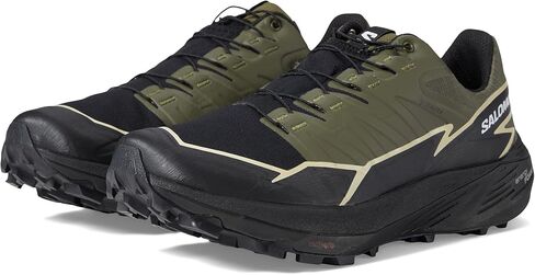 Salomon Mens Thundercross Gore-TEX Trail Running Shoe, Olive Night/Black/Alfalfa, 13M in Saudi Arabia