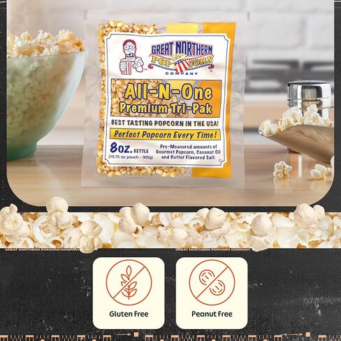 ماكينة صنع الفشار ذات الطراز العتيق باللون الأسود من شركة Great Northern Popcorn Company 83-DT5629، 8 أونصة in Saudi Arabia
