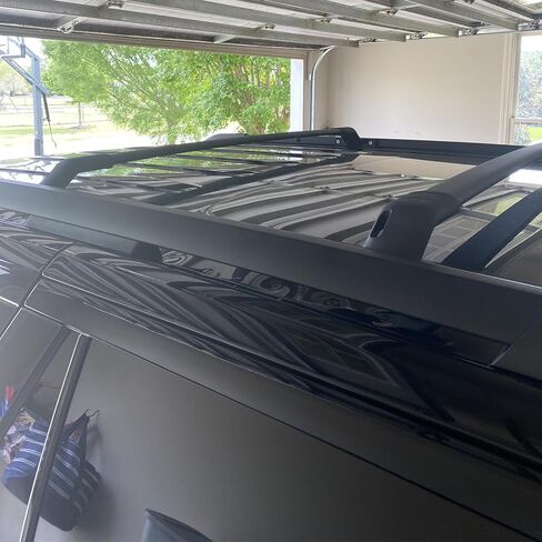 قضبان متقاطعة لحامل السقف لـ 2018-2024 Ford Expedition/Lincoln Navigator حامل الأمتعة وقضبان متقاطعة باللون الأسود in Saudi Arabia