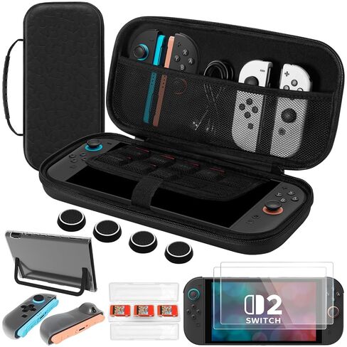 حافظة FUNLAB Switch متوافقة مع Nintendo Switch/OLED/Lite لمحبي Zelda، حقيبة حمل محمولة مع 10 فتحات لبطاقات الألعاب وتخزين الملحقات - أخضر in Saudi Arabia