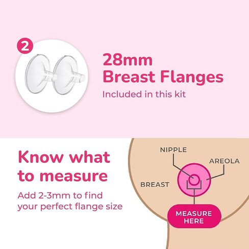 Spectra - CaraCups Wearable Milk Collection - Compatible with Spectra Breast Pumps - 28mm in Saudi Arabia
