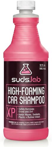 Suds Lab XP High Foaming Exterior Car Wash Shampoo, Effectively Removes Dirt and Grime, Use with Foam Cannon or Bucket Wash, 32 oz in Kuwait