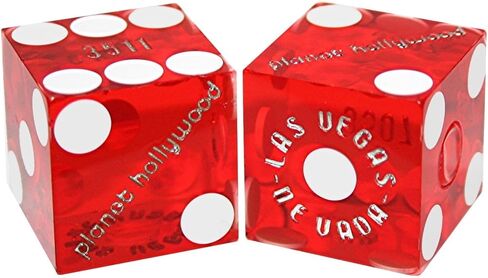 Wide Selection of 19mm Craps Dice Pairs - Authentic Las Vegas Casino Table-Played (Flamingo (Green Polished)) in Saudi Arabia