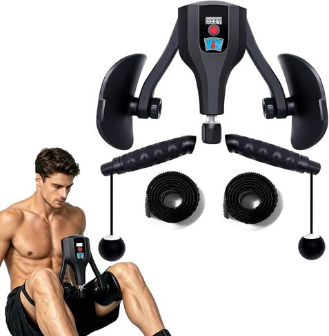 Thigh Master Kegel Exerciser with Cordless Ball,0-132 lbs Adjustable Resistance,Pelvic Floor Exercise Devices,Hip Trainer Leg Trainer for Men and Women in Saudi Arabia