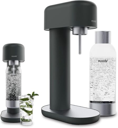 Mysoda Ruby 2 Sparkling Water Maker - with 1L Bottle - Black Copper | Silent Aluminum Sparkling Water Maker - Premium Quality - Ideal for Everyday Home Carbonation | CO2 Cylinder not Included in Kuwait