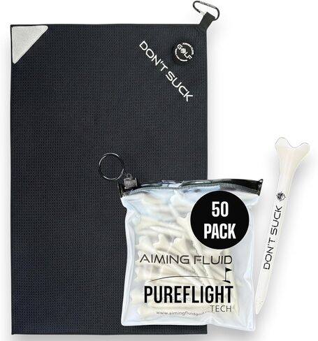 لا تمتص Tees Golf Tees 2 ¾ "-50 حزمة متينة من البلاستيك 4-شرف من الجولف المضحكة مع Pureflight Tech-مقاومة منخفضة لأطول ، ومحركات غولف هدية-حقيبة تي شيرت قابلة لإعادة الاستخدام in Kuwait