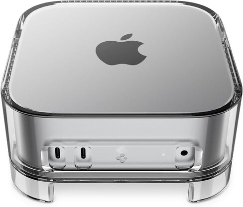 Spigen LD202 مصمم لجهاز Mac Studio M2 Max، M2 Ultra، M1 Max، M1 Ultra سطح المكتب مع فلتر هواء مدمج - شفاف كريستالي in Saudi Arabia