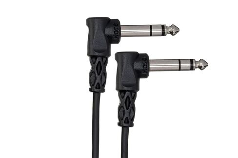 Hosa CSS-103RR Right Angled 1/4" TRS Balanced Interconnect Cable, 3 feet in Saudi Arabia