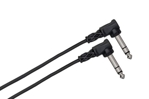 Hosa CSS-103RR Right Angled 1/4" TRS Balanced Interconnect Cable, 3 feet in Saudi Arabia