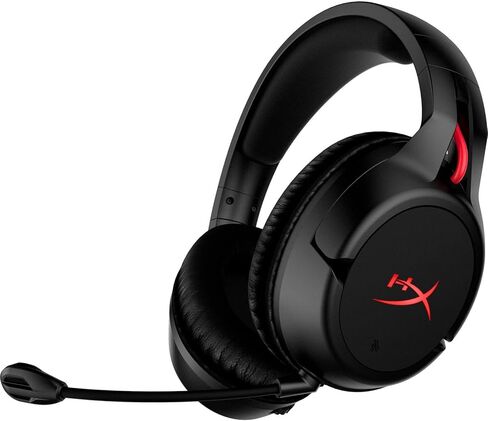 HyperX Cloud Flight - Wireless Gaming Headset, Battery Lasts Up to 30 hours of Use, Detachable Noise Cancelling Microphone, Red LED Light, Bass, Comfortable Memory Foam, PS4, PC, PS4 Pro (Renewed) in Saudi Arabia