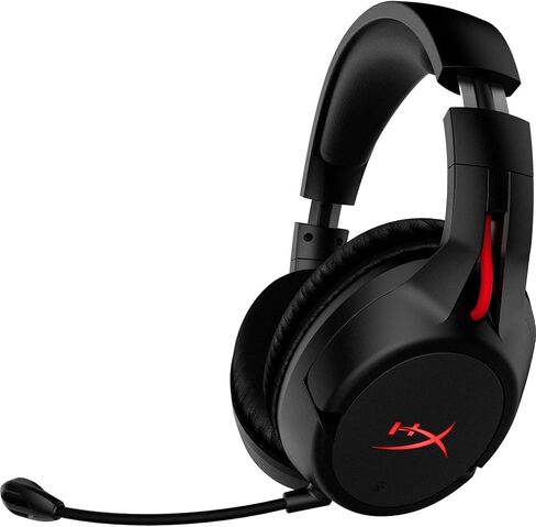 HyperX Cloud Flight - Wireless Gaming Headset, Battery Lasts Up to 30 hours of Use, Detachable Noise Cancelling Microphone, Red LED Light, Bass, Comfortable Memory Foam, PS4, PC, PS4 Pro (Renewed) in Saudi Arabia