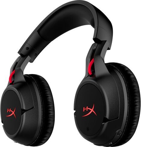 HyperX Cloud Flight - Wireless Gaming Headset, Battery Lasts Up to 30 hours of Use, Detachable Noise Cancelling Microphone, Red LED Light, Bass, Comfortable Memory Foam, PS4, PC, PS4 Pro (Renewed) in Saudi Arabia