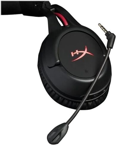 HyperX Cloud Flight - Wireless Gaming Headset, Battery Lasts Up to 30 hours of Use, Detachable Noise Cancelling Microphone, Red LED Light, Bass, Comfortable Memory Foam, PS4, PC, PS4 Pro (Renewed) in Saudi Arabia