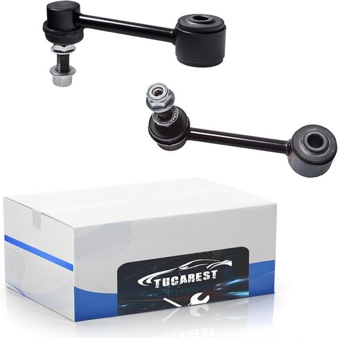 مثبت أمامي Sway Bar Link 2 قطعة K750453 متوافق مع 2007-2011 2012-2017 Je-ep Wrangler JK [# 52059975AB 52059975AC MS25814] in Kuwait