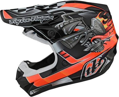 Troy Lee Designs Offroad Motocross Helmet Dirt Bike ATV Powersports Racing Full Face Helmets with MIPS, SE4 Polyacrylite, Flagstaff Black, X-Large in Saudi Arabia