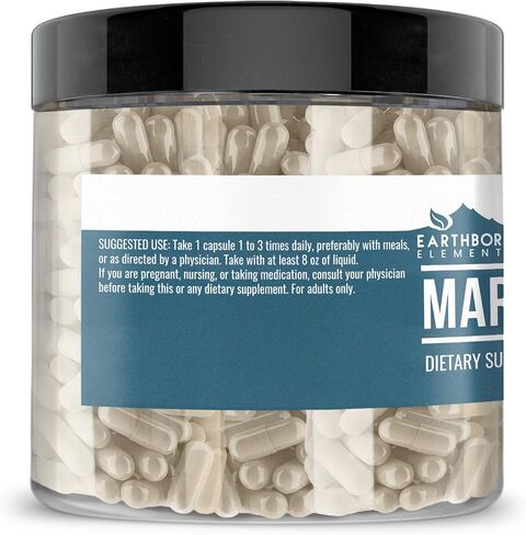 Earthborn Elements Marshmallow Root 200 Capsules, Pure & Undiluted, No Additives in Saudi Arabia