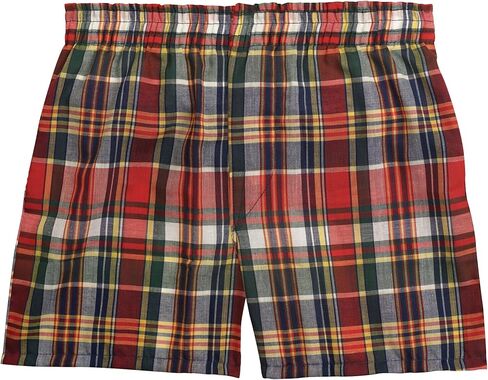 Fruit of the Loom Boys' Woven Boxer, Exposed and Covered Waistband (Pack of 5) in Saudi Arabia