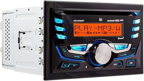 Dual Electronics DC426BT Multimedia 3.7 inch LCD Display Double DIN Car Stereo with Bluetooth & Built- in CD/MP3 Player in Saudi Arabia